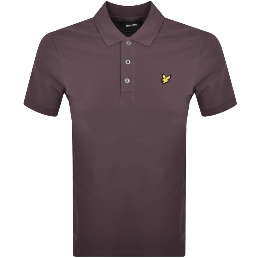 Lyle And Scott Plain Polo T Shirt Purple Mainline Menswear